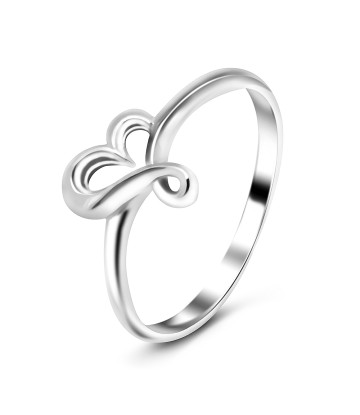 Silver Ring Plain Heart CSR-63